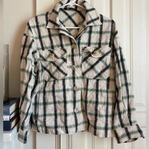 ZARA PLAID SHACKET